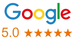 5.0 star Google rating